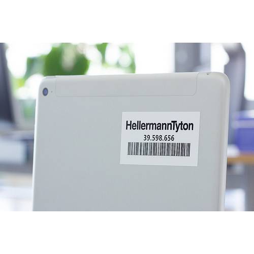Thumbnail - HellermannTyton 596-12157 TAG66TD1-1210-WH-1210-WH Etikett für Laserbedruckung