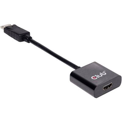 club3D CAC-2070 DisplayPort Adapter [1x DisplayPort Stecker - 1x HDMI-Buchse] Schwarz  