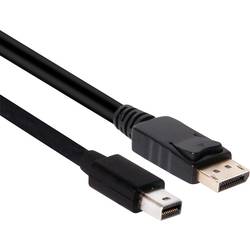 Image of club3D Mini-DisplayPort / DisplayPort Adapterkabel Mini DisplayPort Stecker, DisplayPort Stecker 2.00 m Schwarz CAC-2163