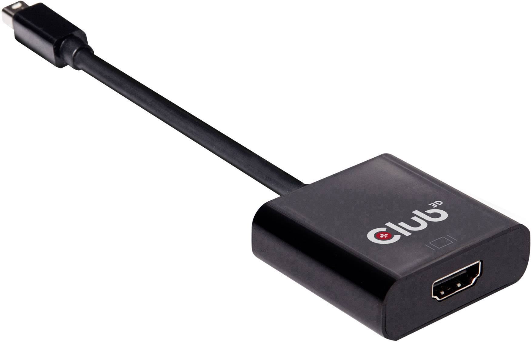 club3D CAC-2170 Mini-DisplayPort Adapter [1x Mini-DisplayPort Stecker - 1x HDMI-Buchse] Schwarz 0 mm