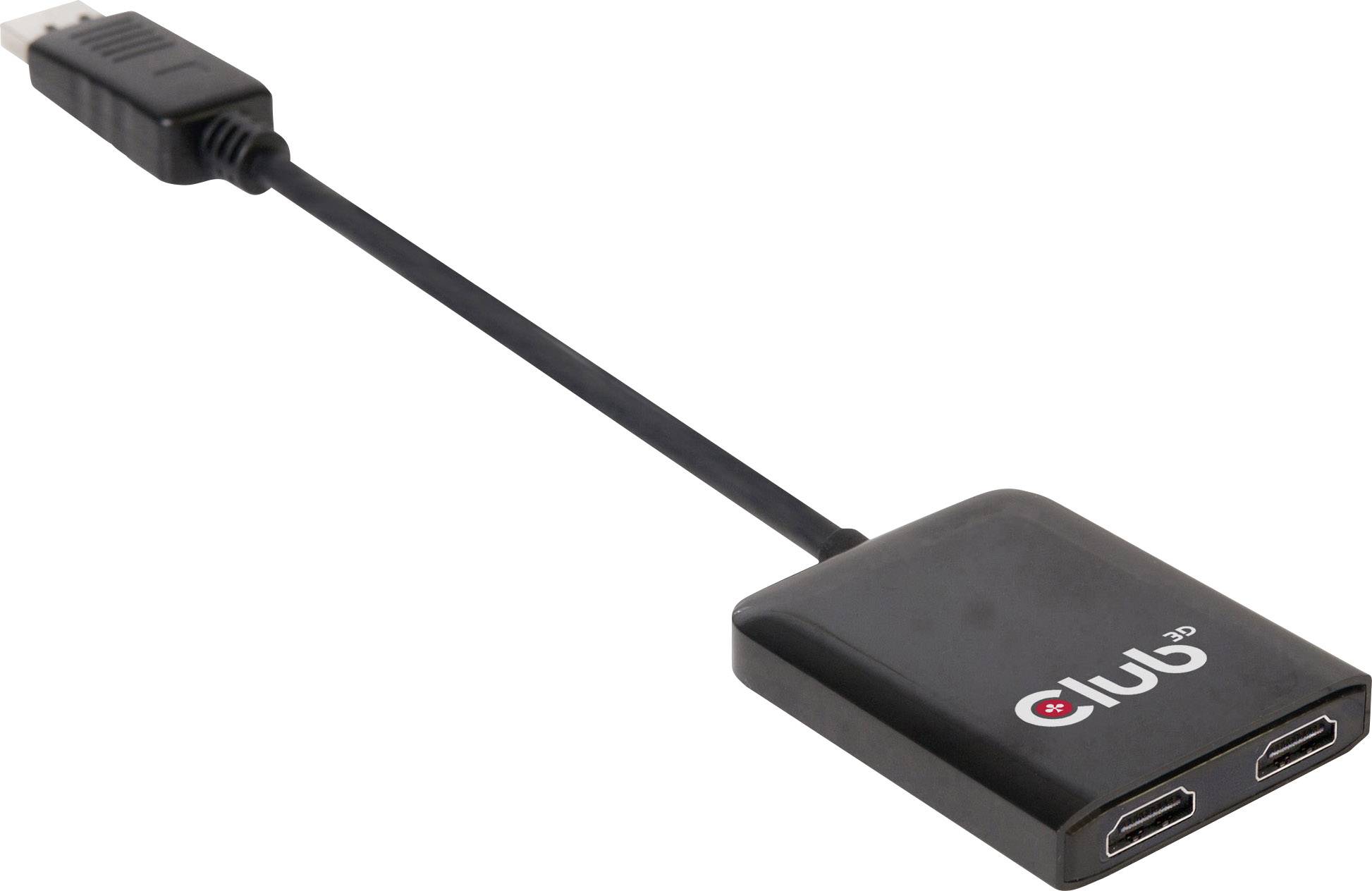 Club3D Multi Streaming Transport Hub 1xDP->2xHDMI-0