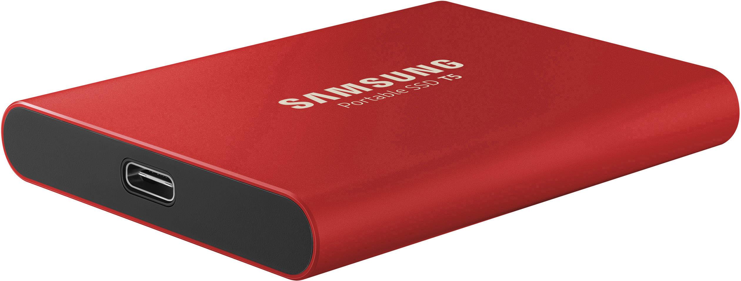 Samsung Portable T5 1 TB Externe SSD USB-C® (USB 3.2 Gen 2) Rot MU-PA1T0R/EU-5