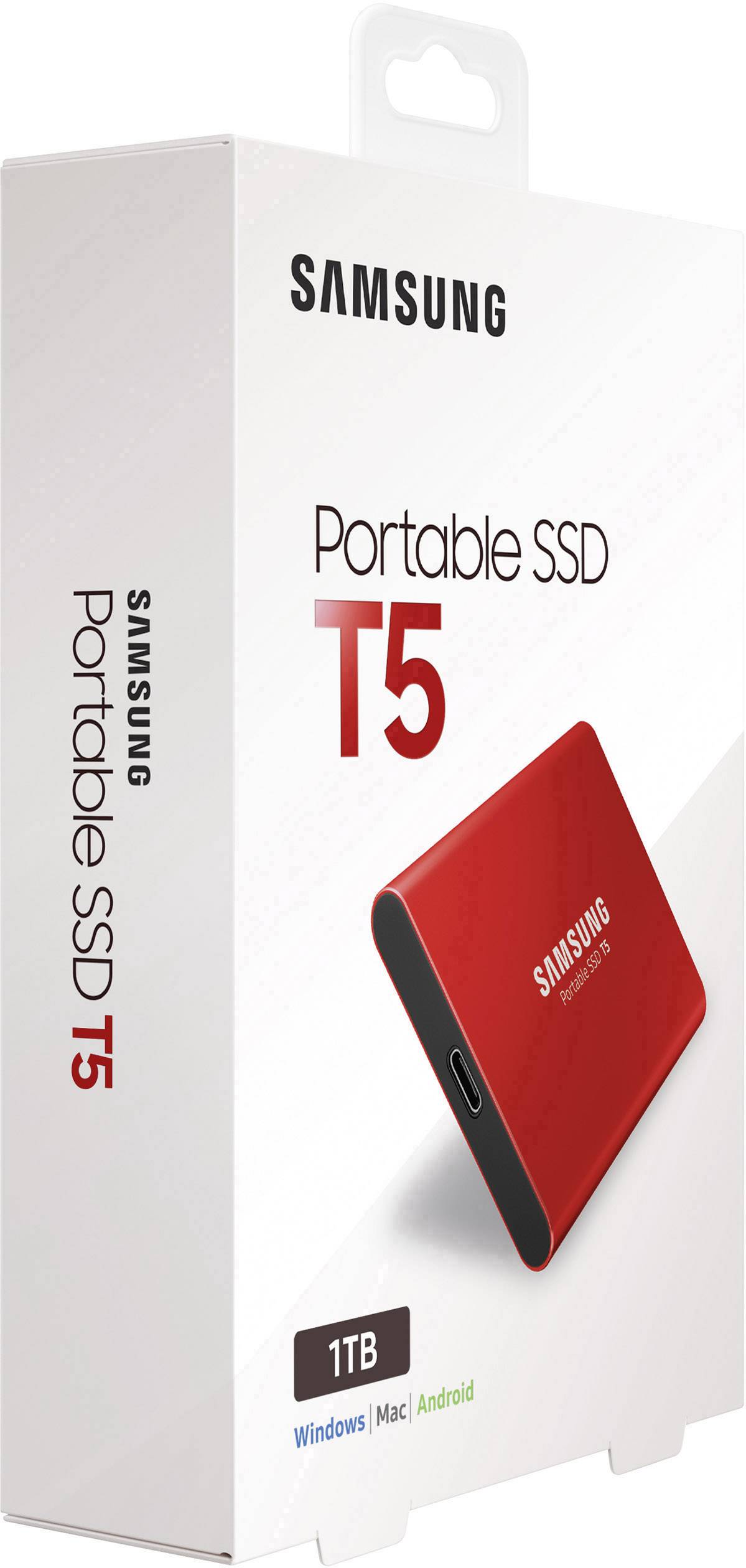 Samsung Portable T5 1 TB Externe SSD USB-C® (USB 3.2 Gen 2) Rot MU-PA1T0R/EU-8