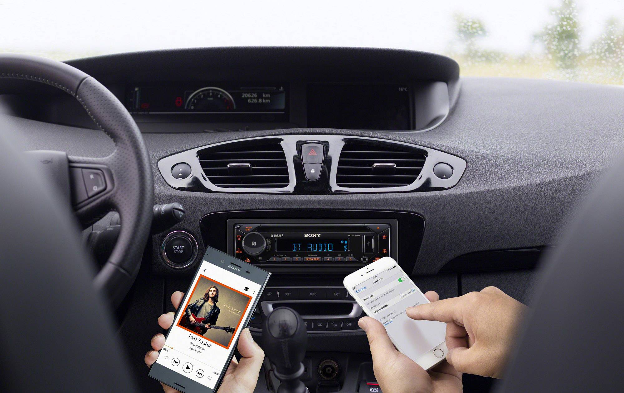 Sony MEX-N7300BD - Auto - Receiver (CD) - im Armaturenbrett - Einzel-DIN - 55 Watt x 4-4