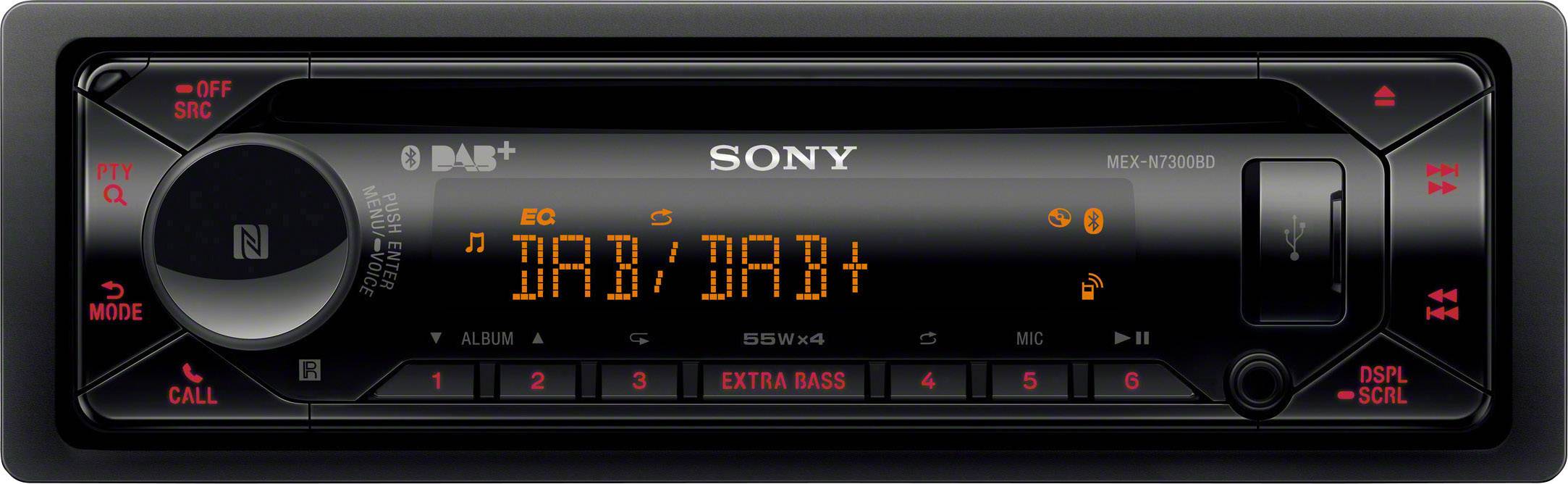 Sony MEX-N7300BD - Auto - Receiver (CD) - im Armaturenbrett - Einzel-DIN - 55 Watt x 4-6