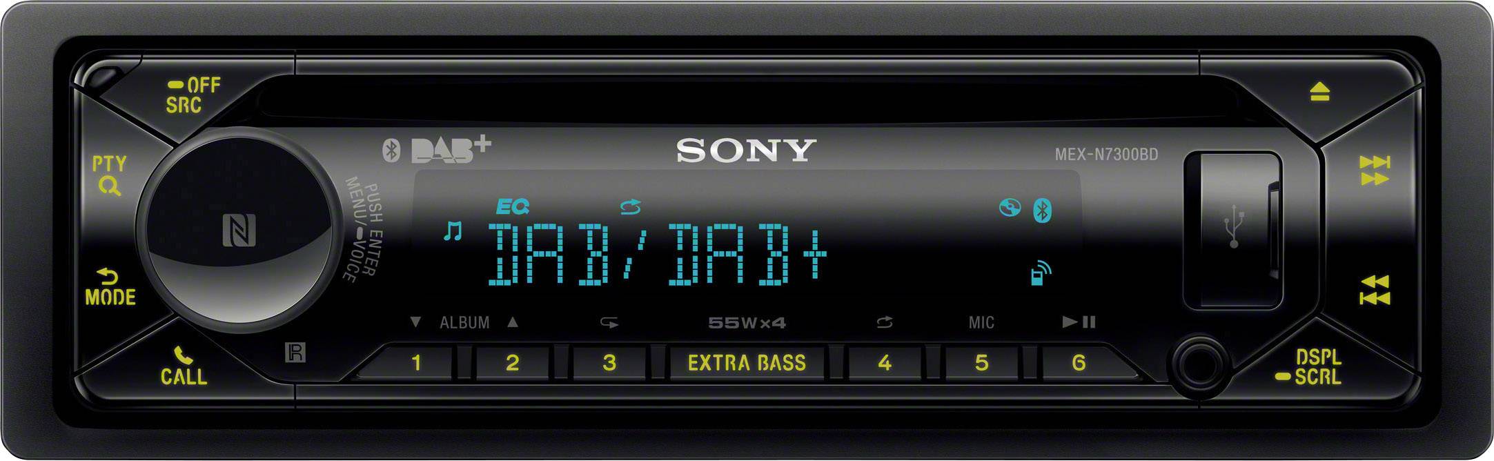 Sony MEX-N7300BD - Auto - Receiver (CD) - im Armaturenbrett - Einzel-DIN - 55 Watt x 4-8