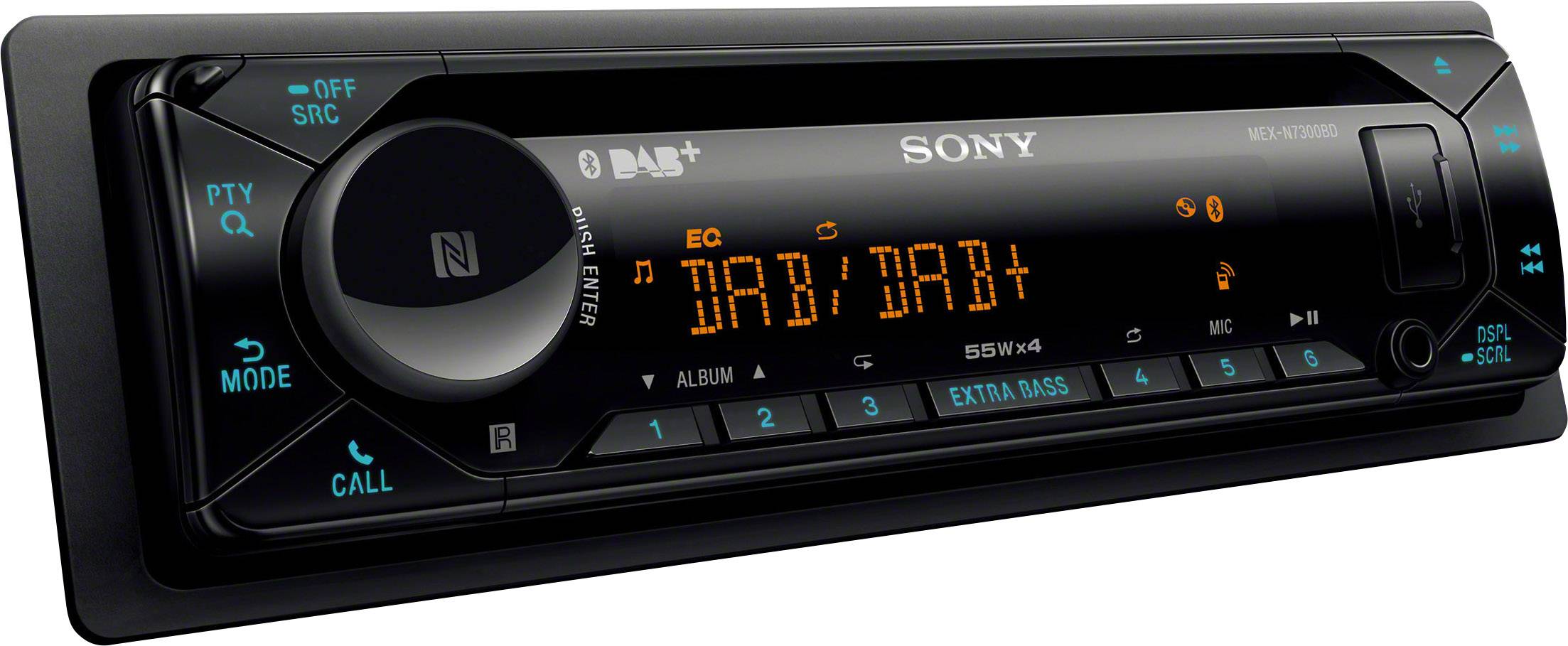 Sony MEX-N7300BD - Auto - Receiver (CD) - im Armaturenbrett - Einzel-DIN - 55 Watt x 4-9