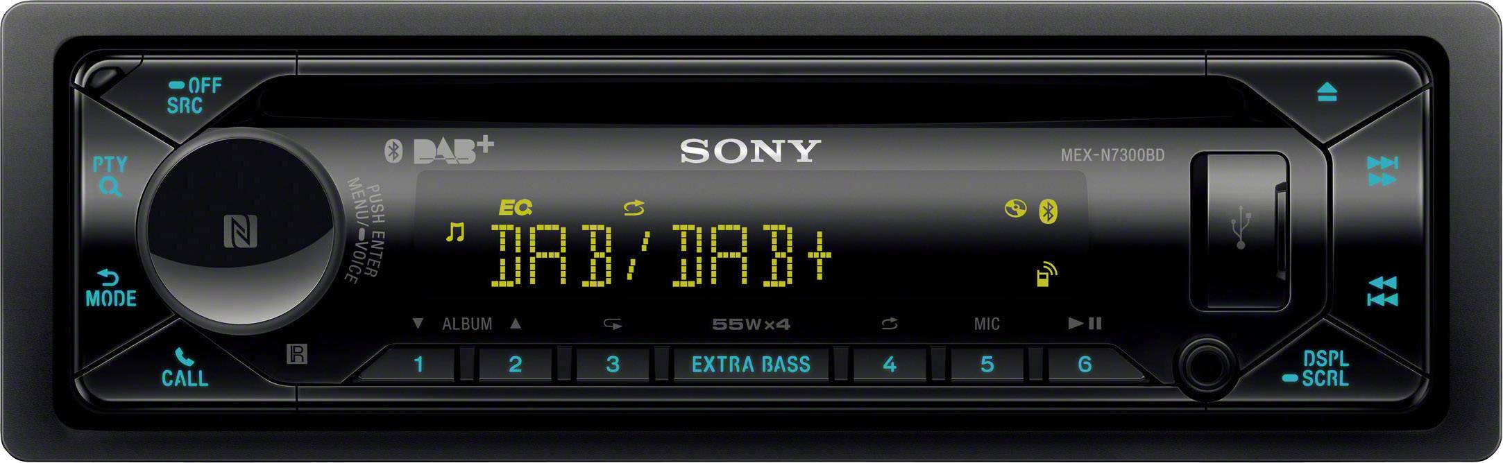 Sony MEX-N7300BD - Auto - Receiver (CD) - im Armaturenbrett - Einzel-DIN - 55 Watt x 4-10