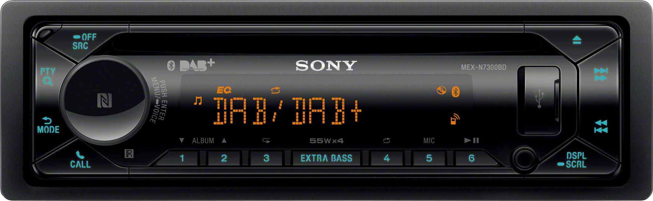 Sony MEX-N7300BD - Auto - Receiver (CD) - im Armaturenbrett - Einzel-DIN - 55 Watt x 4-11