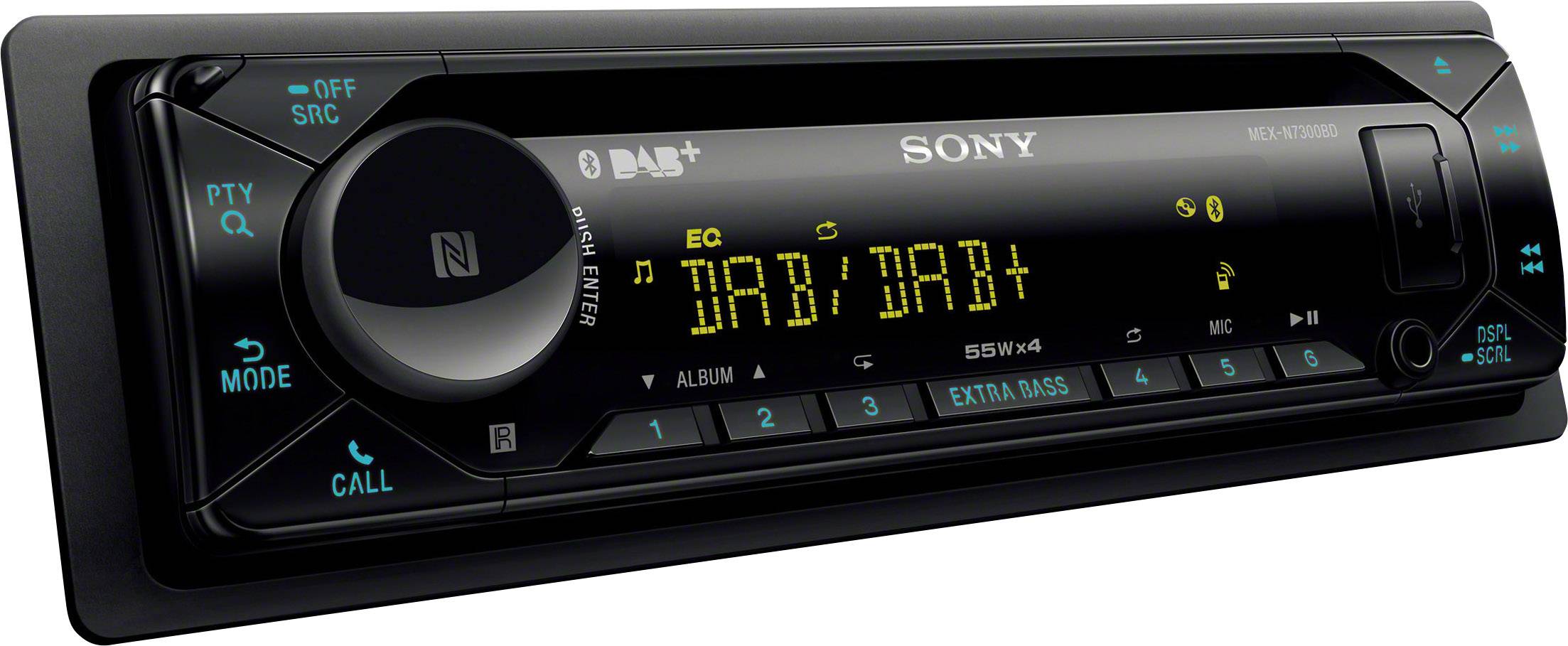 Sony MEX-N7300BD - Auto - Receiver (CD) - im Armaturenbrett - Einzel-DIN - 55 Watt x 4-12