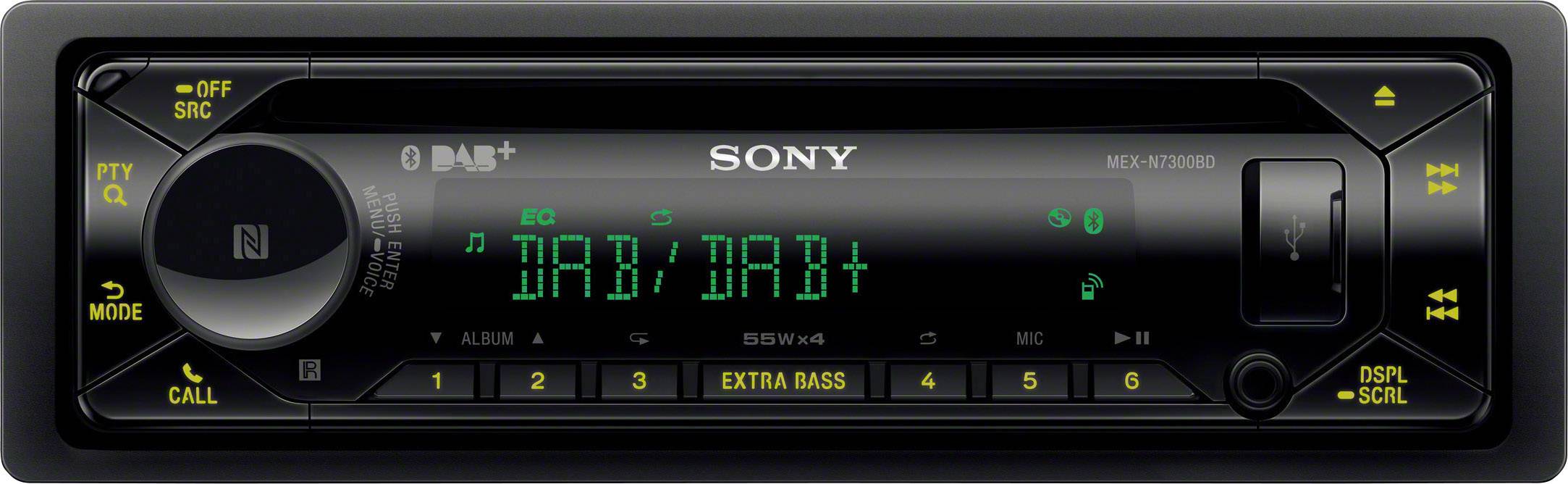 Sony MEX-N7300BD - Auto - Receiver (CD) - im Armaturenbrett - Einzel-DIN - 55 Watt x 4-18
