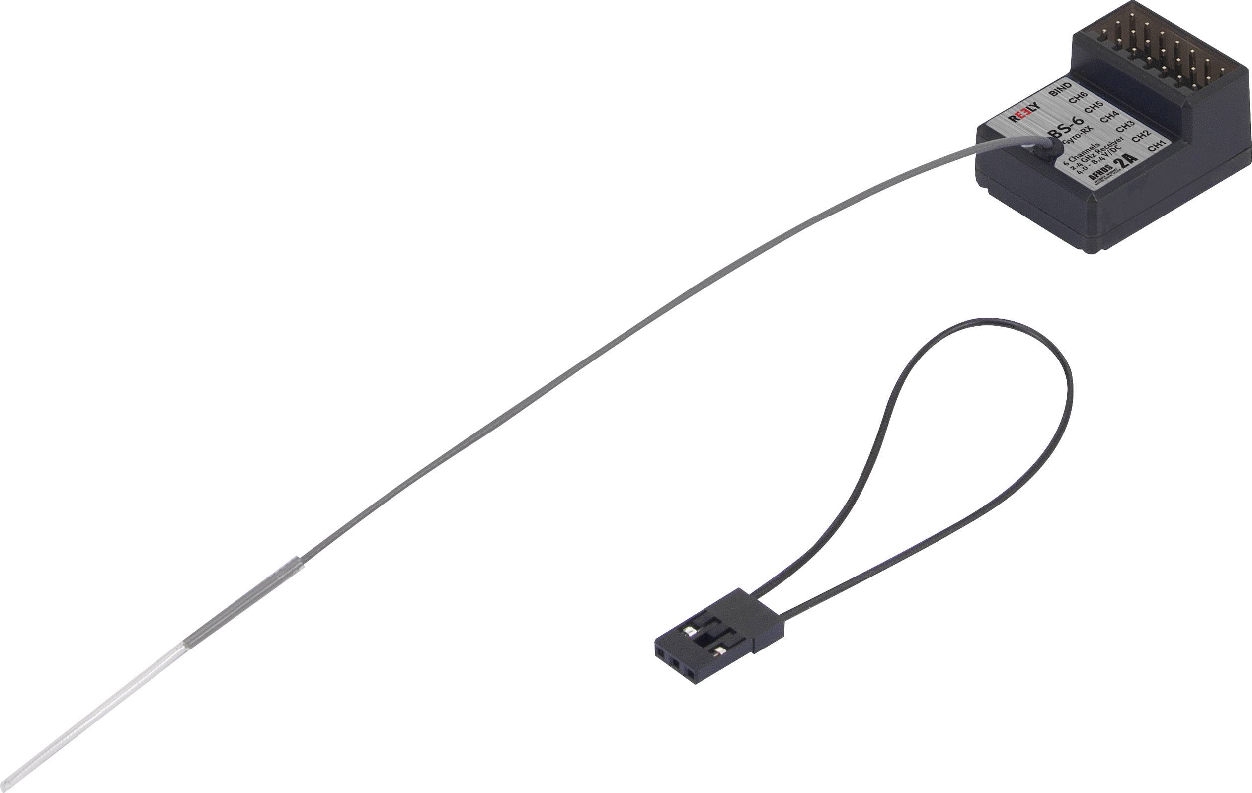 'Elektronisches Bauteil mit langem Draht und Steckverbinder, möglicherweise ein Temperatursensor oder ähnliches Gerät.'