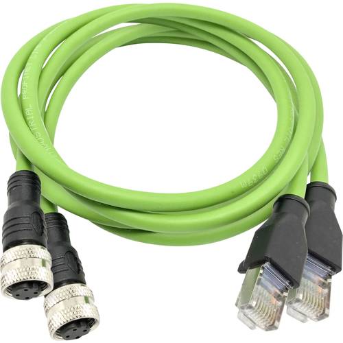 Trend Networks PROFINET-Adapterkabel RJ45-M12 D-kodiert