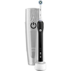 Oral B Pro 750 Black Crossaction Elektrische Zahnbürste Rotierend Oszilierend Pulsieren Schwarz Kaufen