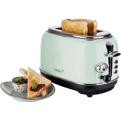 Korona Retro 21665 Toaster mit Brötchenaufsatz Mint