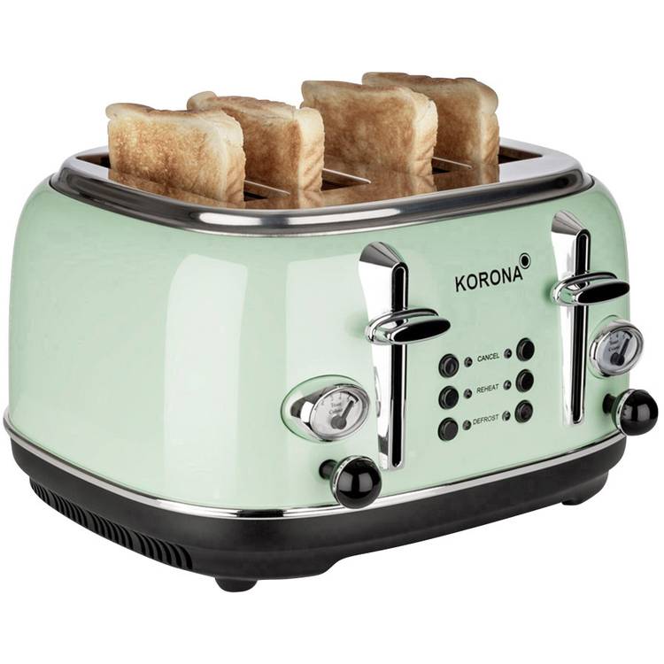 Korona Retro 21675 Doppel-Toaster mit Brötchenaufsatz Mint kaufen