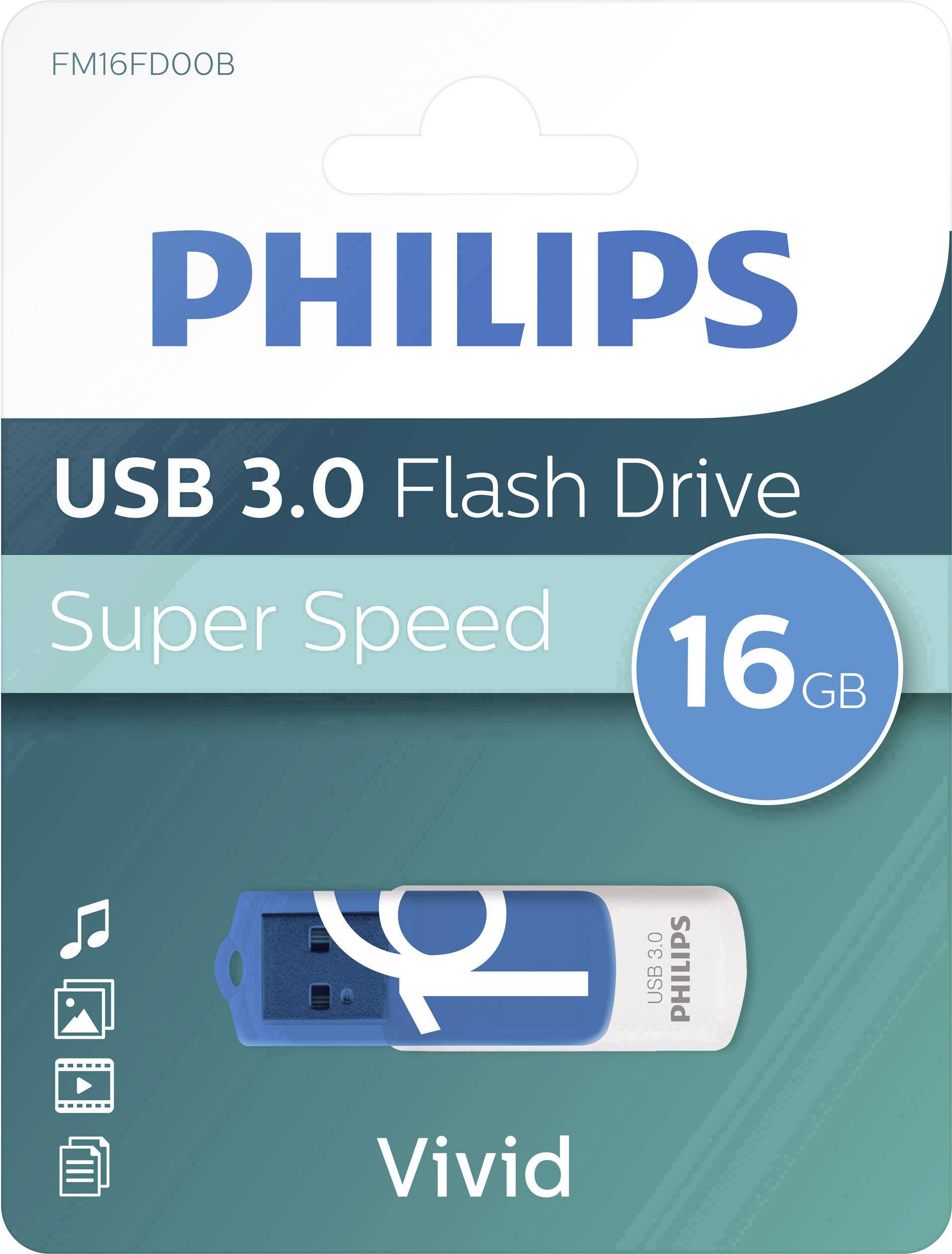 Philips VIVID USB-Stick 16 GB Blau FM16FD00B/00 USB-A (USB 3.2 Gen 1)-1