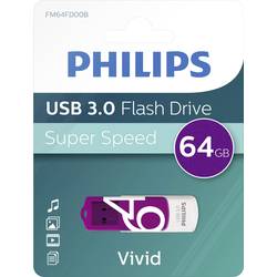Image of Philips VIVID USB-Stick 64 GB Purple FM64FD00B/00 USB 3.2 Gen 1 (USB 3.0)