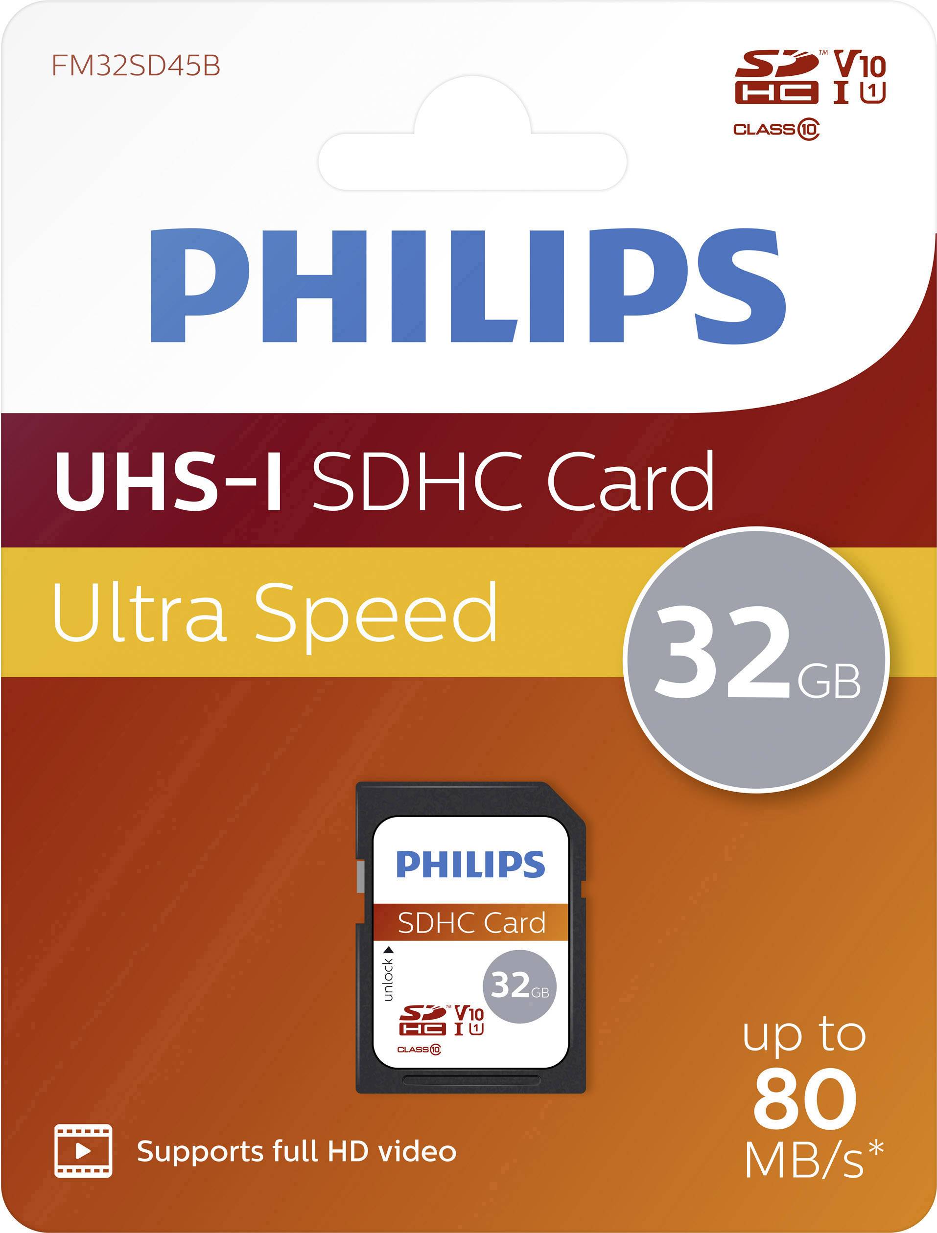Philips FM32SD45B/00 SDHC-Karte 32 GB Class 10-4