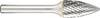 Metabo 628360000 Frässtift Hartmetall Kegel Schaftdurchmesser 6 mm 1 Stück