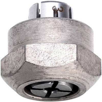 Nahaufnahme einer Metall-Schlitzschraube oder Maschinenschraube mit sechskantigem Körper und kreisförmiger Öffnung an der Basis.