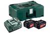 Metabo 685065000 Basic-Set 2 x 5.2 Ah Werkzeug-Akku 18 V 5.2 Ah Li-Ion