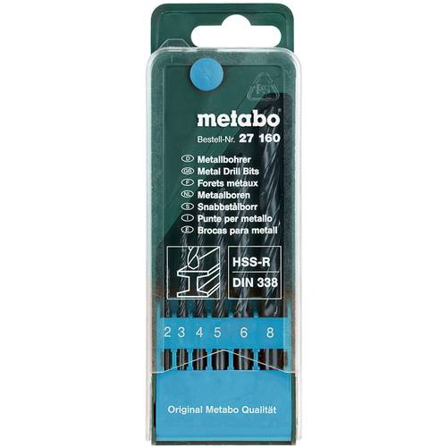 Metabo 627160000 Metall-Spiralbohrer 6teilig 6 St.