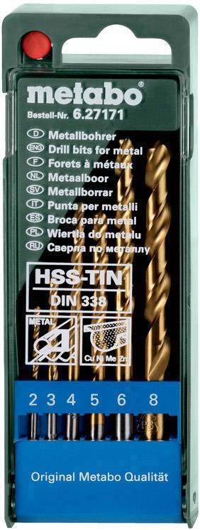 Metabo 627171000 Metall-Spiralbohrer-Set 6teilig 2 mm, 3 mm, 4 mm, 5 mm, 6 mm, 8 mm 1 St.