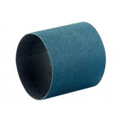 Blauer Schleifband für Schleifmaschinen, zylindrische Form, geeignet zur Oberflächenbearbeitung von Holz- und Metallwerkstoffen.