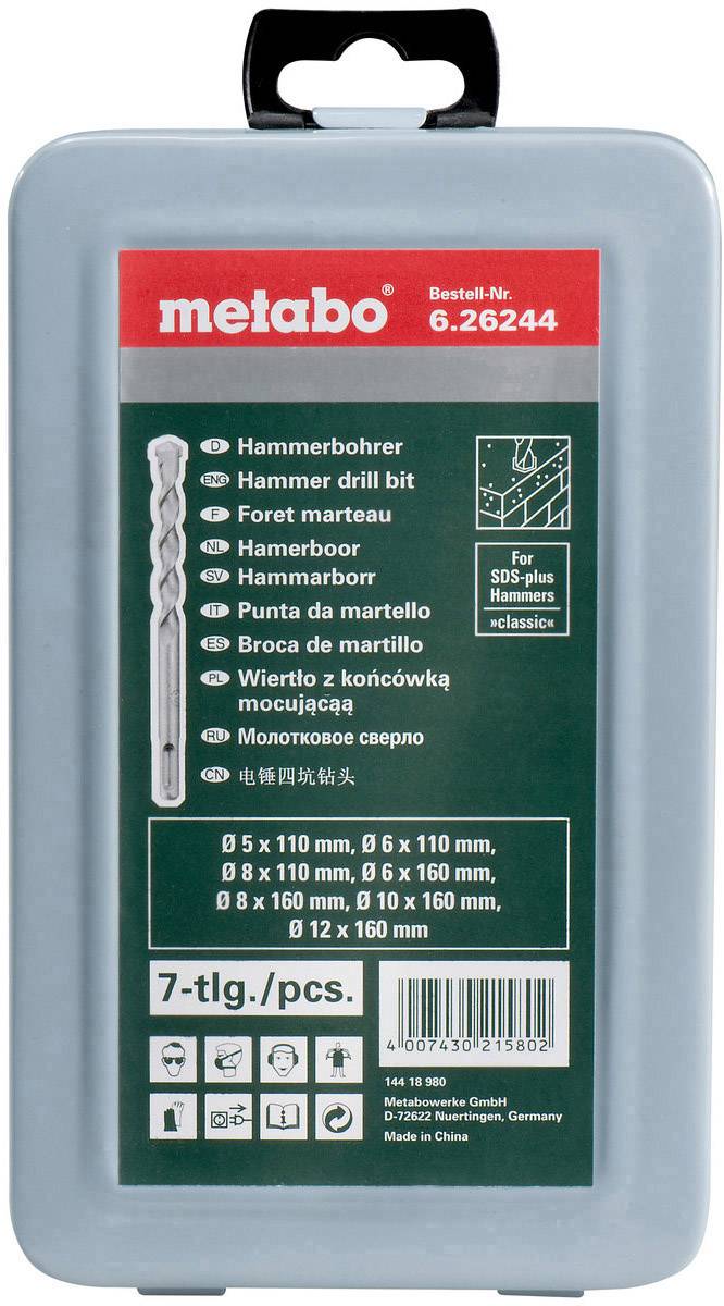 Metabo 626244000 Beton-Spiralbohrer-Set 7teilig 5 mm, 6 mm, 6 mm, 8 mm, 8 mm, 10 mm, 12 mm 7 St.