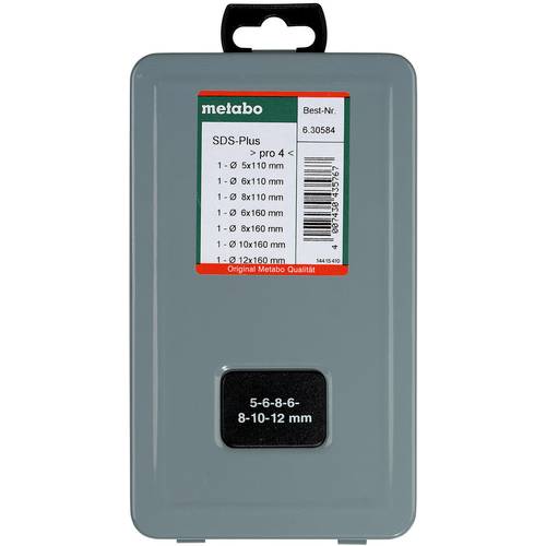 Thumbnail - Metabo 630584000 Beton-Spiralbohrer 7teilig 5 mm, 6 mm, 8 mm, 10 mm, 12 mm 7 St.