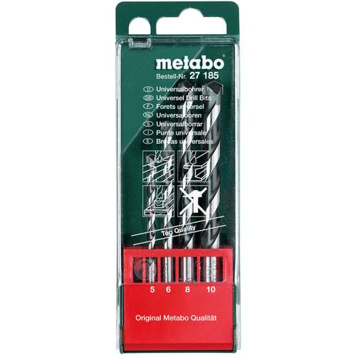 Metabo 627185000 4teilig Universal-Bohrersortiment Holz, Stein, Beton, Metall, Kunststoff, Buntmetall 5 mm, 6 mm, 8 mm, ...