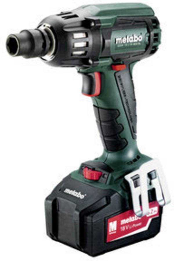 Metabo SSW 18 LTX 400 BL 602205650 Akku-Schlagschrauber    Anzahl mitgelieferte Akkus 2  LiHD inkl. 2. Akku, mit Zubehör