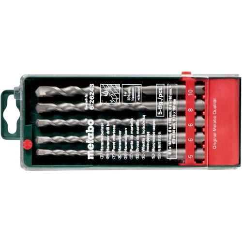 Metabo 626243000 Beton-Spiralbohrer-Set 5teilig 5 mm, 6 mm, 8 mm, 10 mm Gesamtlänge 160 mm 5 St.