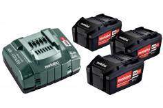 Metabo 685048000 Basic-Set 3 x 5.2 Ah Werkzeug-Akku und Ladegerät 18 V 5.2 Ah-0