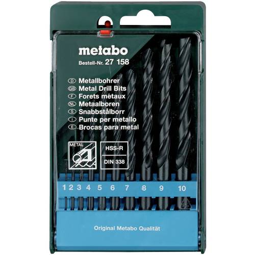 Metabo 627158000 Metall-Spiralbohrer-Set 10teilig 10 St.