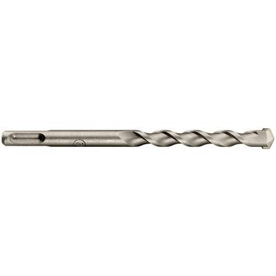 Ein metallener Bohrer mit spiralförmigen Rillen, geeignet zum Bohren in harten Materialien.