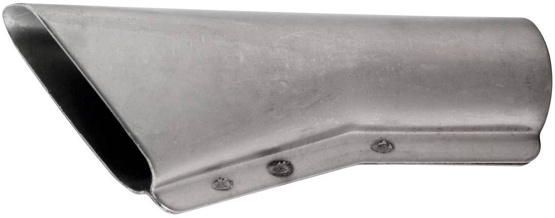 Silbernes, konisch geformtes Düsenwerkzeug aus Metall, vermutlich für industrielle Anwendungen.
