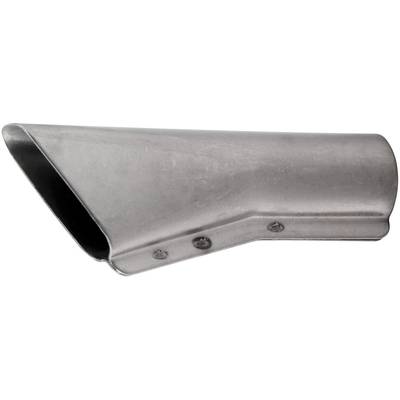 Silbernes, konisch geformtes Düsenwerkzeug aus Metall, vermutlich für industrielle Anwendungen.