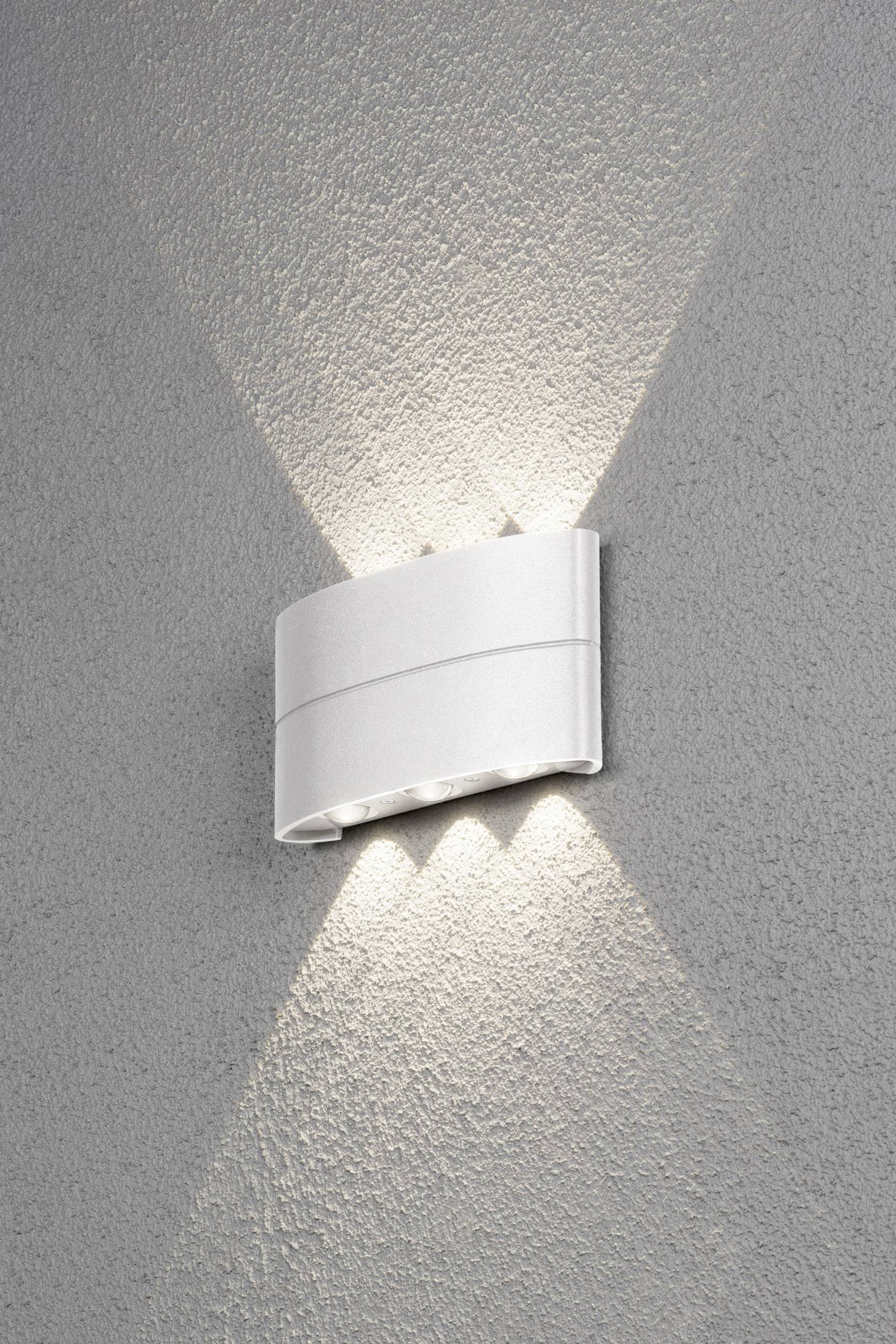 KONSTSMIDE Chieri 7853-250 LED-Außenwandleuchte EEK: LED (A++ - E) 7.98 W Warm-Weiß Weiß