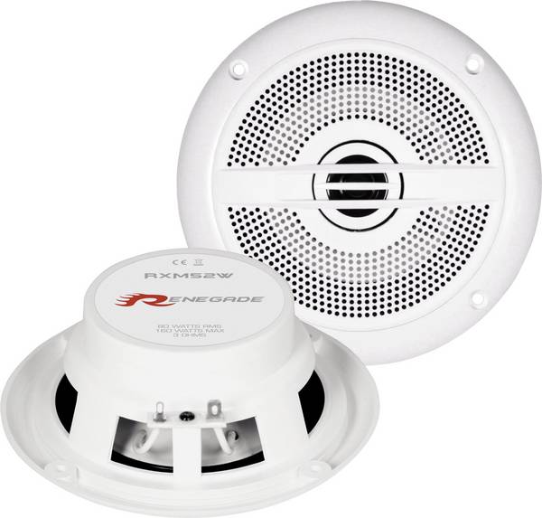 Renegade RXM52W Marine-Lautsprecher 160 W Inhalt: 1 Paar