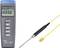 Digitales Thermometer Voltcraft K101 mit Temperaturfühler, Bereich: -200°C bis 1370°C, Anzeige in Celsius/Fahrenheit, MAX/MIN-Funktion.