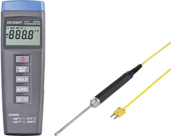 VOLTCRAFT K101 + TP 207 Temperatur-Messgerät Fühler-Typ K