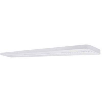 Weiße, rechteckige LED-Deckenleuchte mit schlichtem, modernem Design, geeignet für Innenräume wie Büros oder Wohnbereiche.