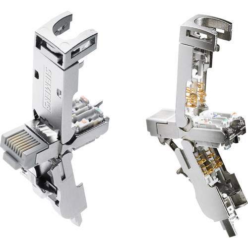 Siemens 6GK1901-1BB12-2AE0 IE FC RJ45 Plug 180 4x2, RJ45 Steckverbinder, CAT6A, FC Anschlusstechnik 6GK19011BB122AE0 Pol...