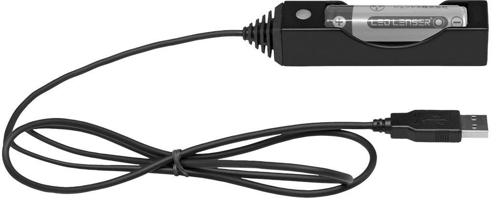 Ledlenser 0355 USB Ladegerät 18650 Li Ion Akku, F1R, P7R Ledlenser 500986 USB Ladegerät 14500 Li Ion Akku, MH3, MH4