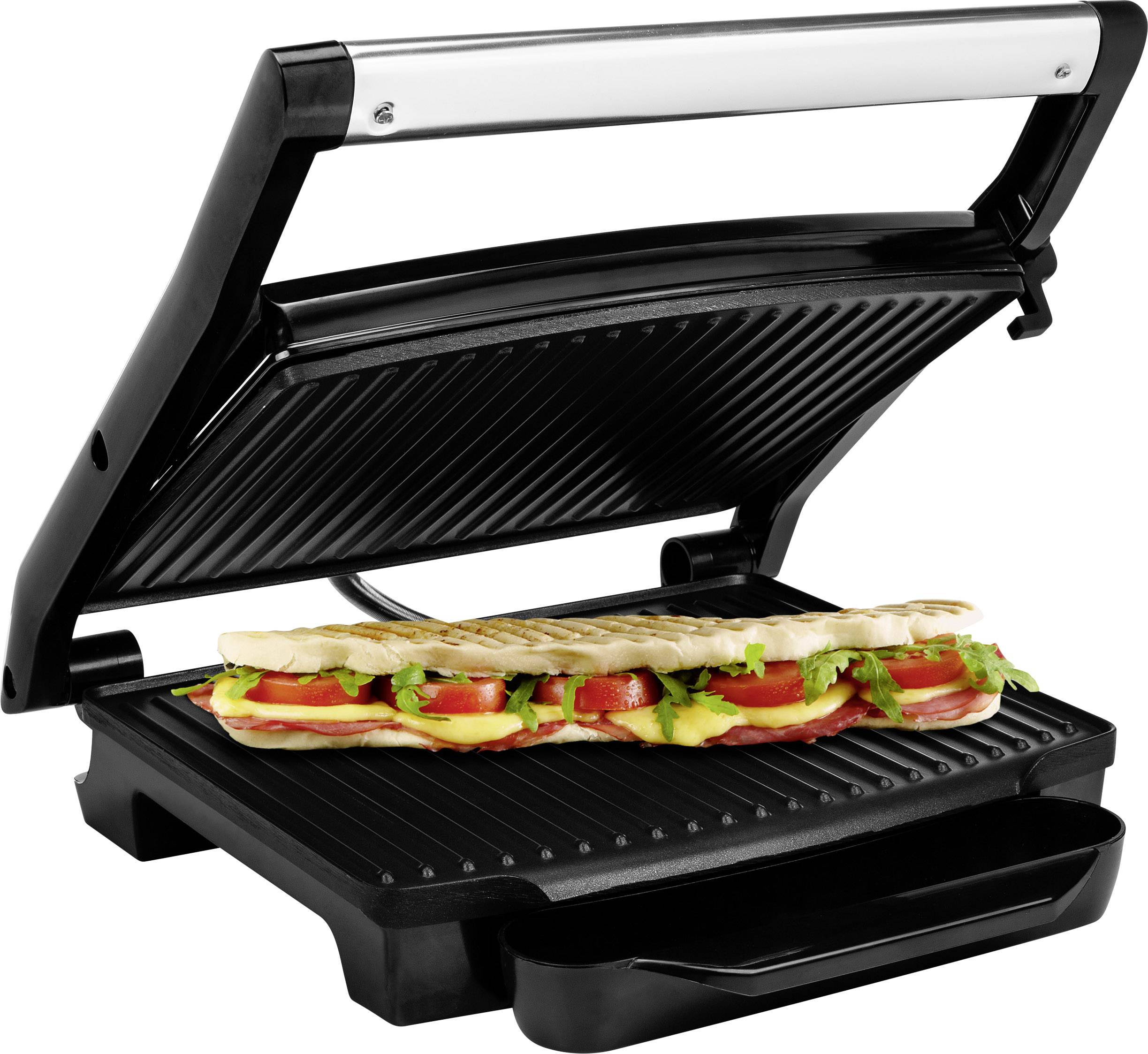 Panini Elektro Kontakt-Grill Silber Schwarz 01.112415.01.001-23