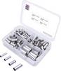 TRU COMPONENTS T1903C024 Aderendhülsen-Sortiment 4 mm², 6 mm², 10 mm², 16 mm² Unisoliert Silber 135 St.