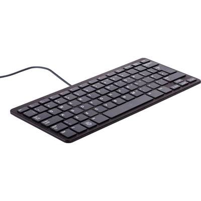Raspberry Pi® RPI-KEYB (SE)-BLACK/GREY USB Tastatur Schwedisch Schwarz, Grau USB-Hub 