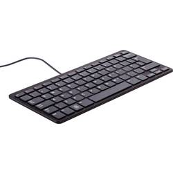 Image of Raspberry Pi® Raspberry Tastatur schwarz USB Tastatur Deutsch, QWERTZ, Windows® Schwarz USB-Hub